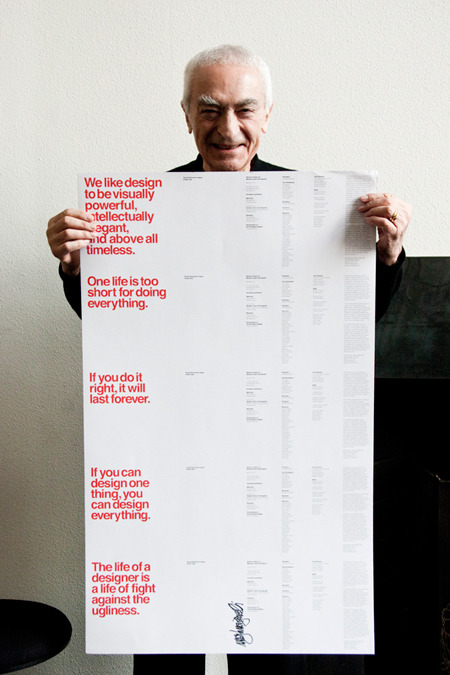 Vignelli Gala at Architectural League by Pentagram